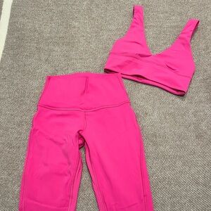 Lululemon Align Sonic Pink Set